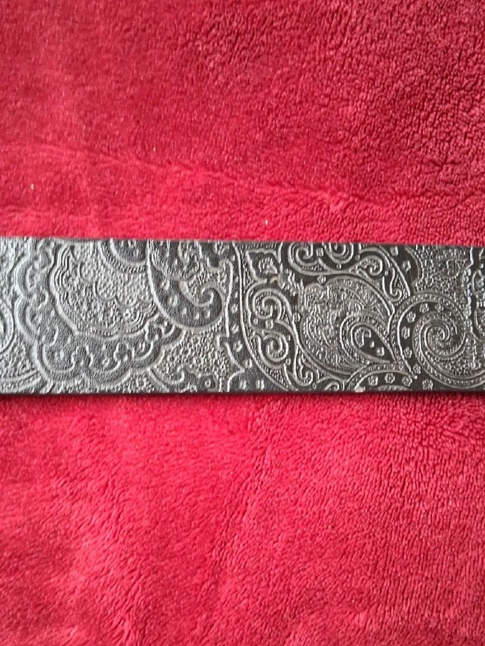 Robert Graham Reversible Black Simulated Leather Belt Size 38